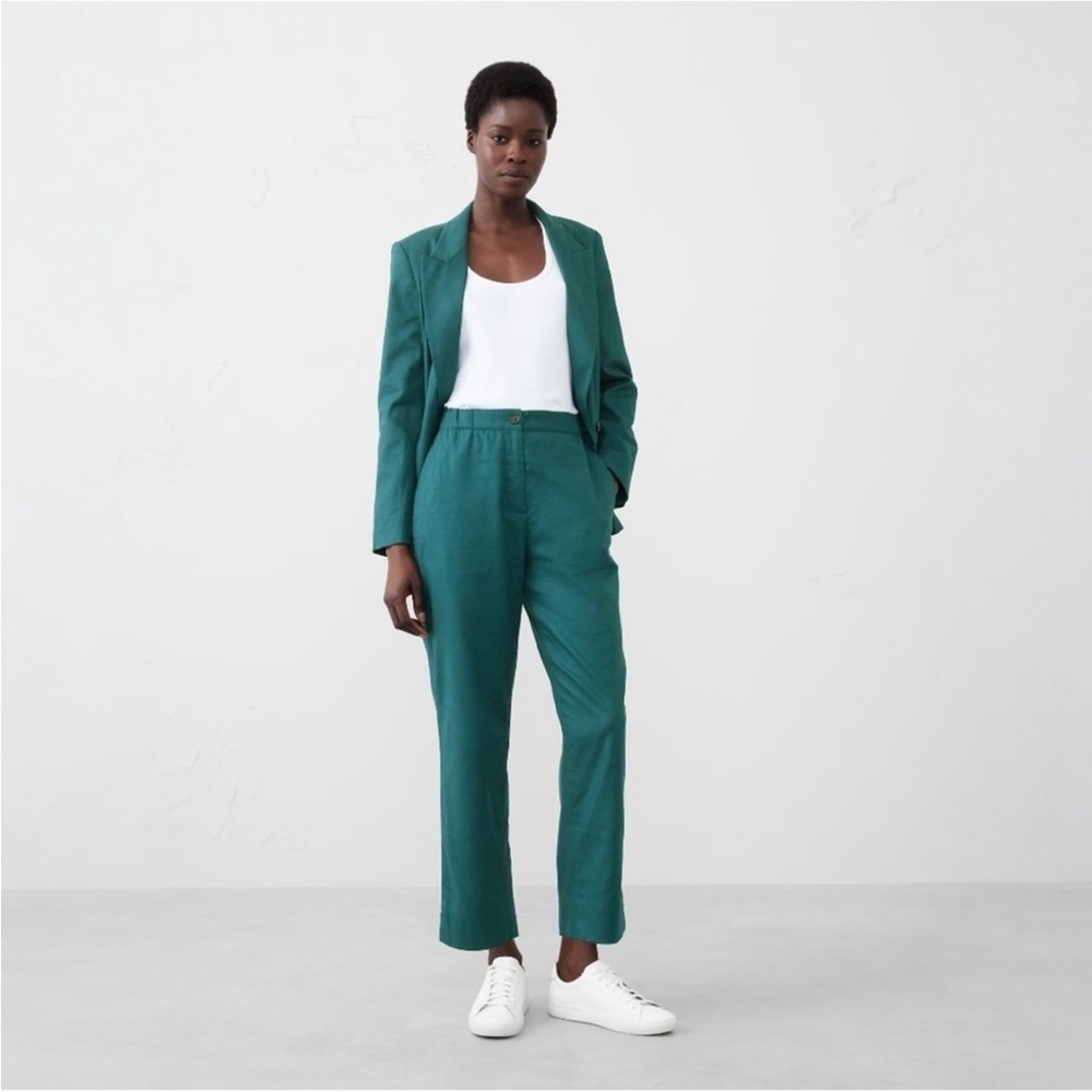 Banana Republic Tapered Linen Blend Pull On Pant NWT Large